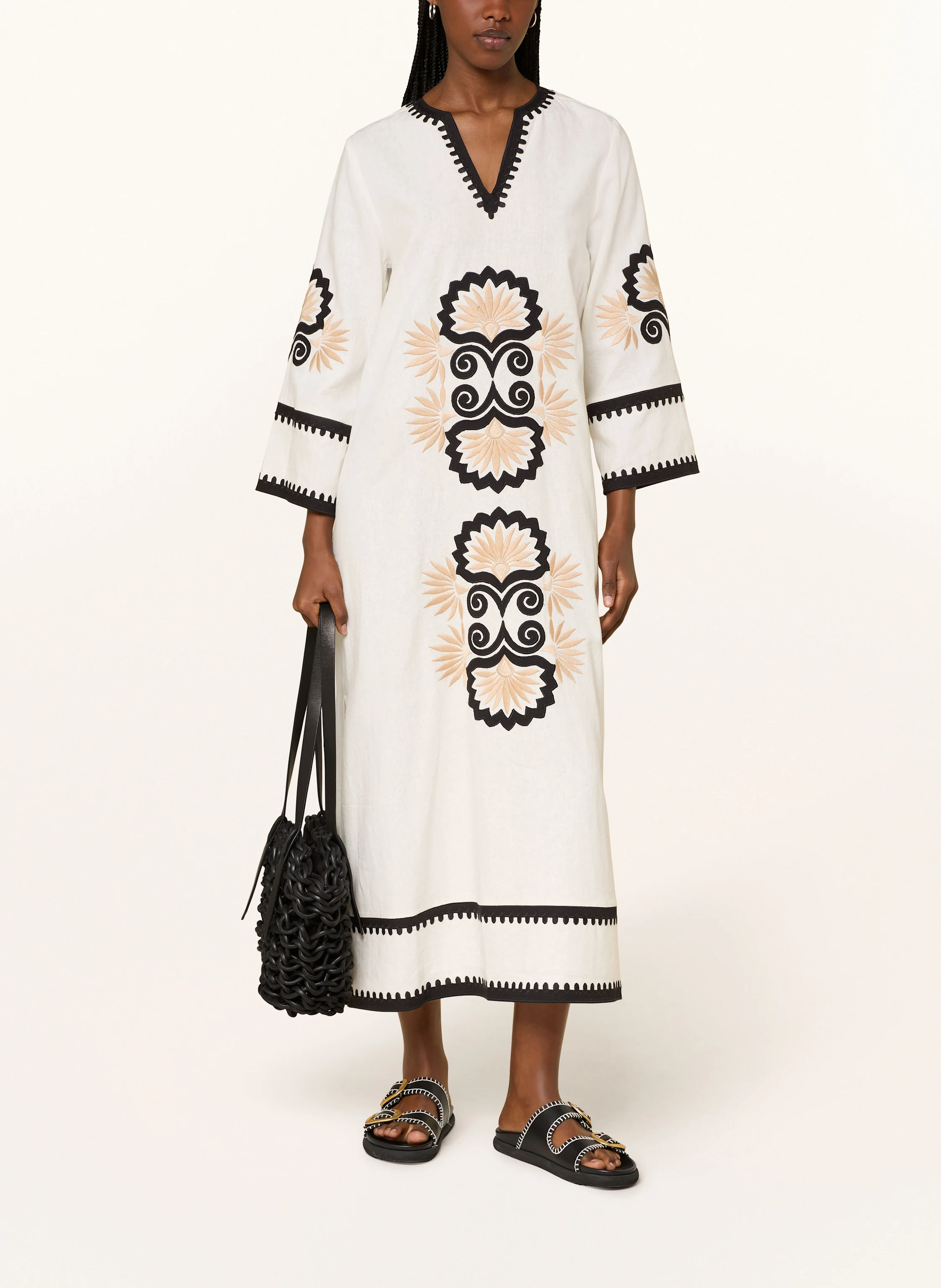 Grace Kleid mit Leinen