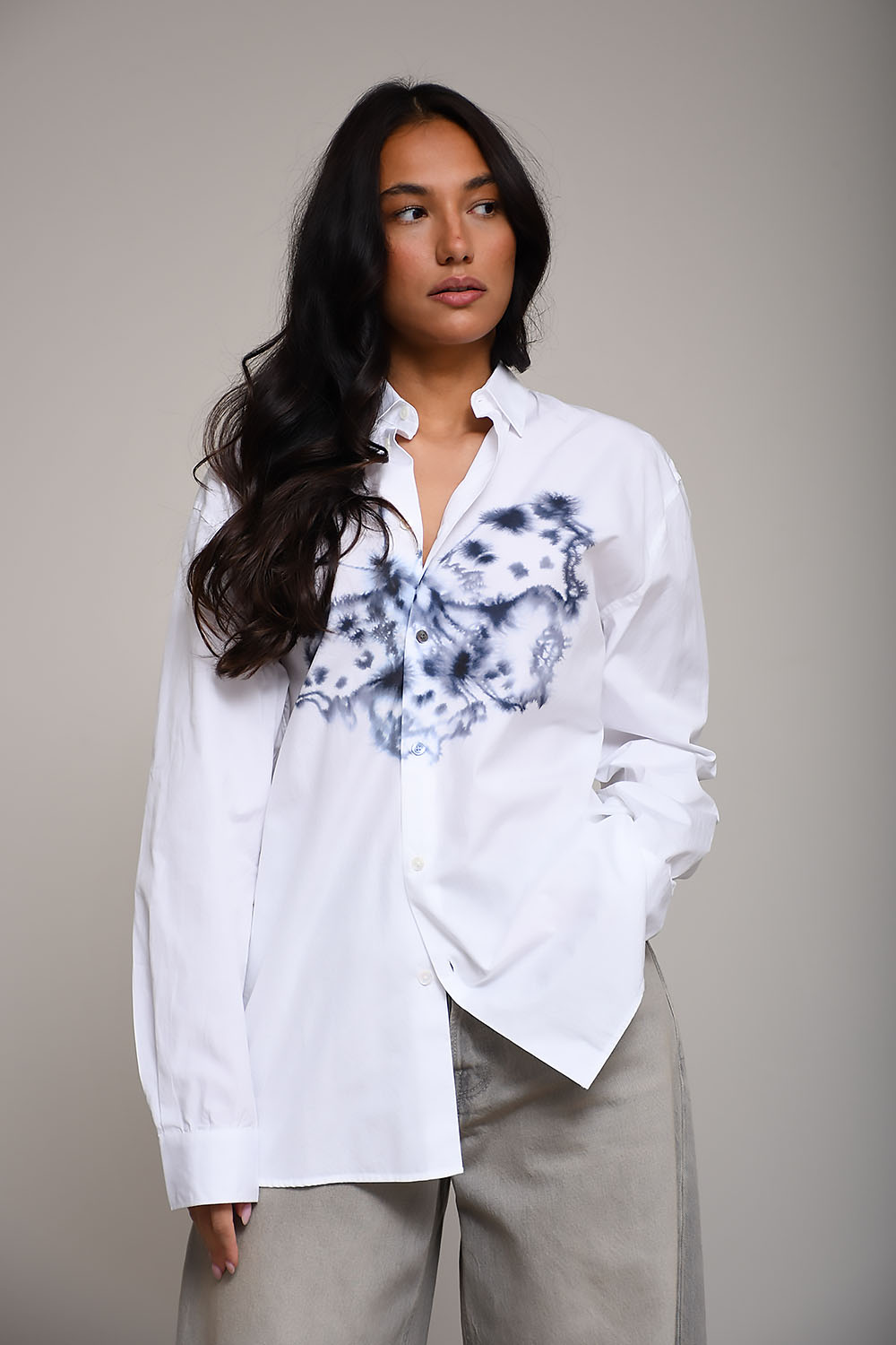 Butterfly cotton shirt