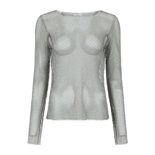 Neo Noir Aimee Stone Bluse, Silver, 36