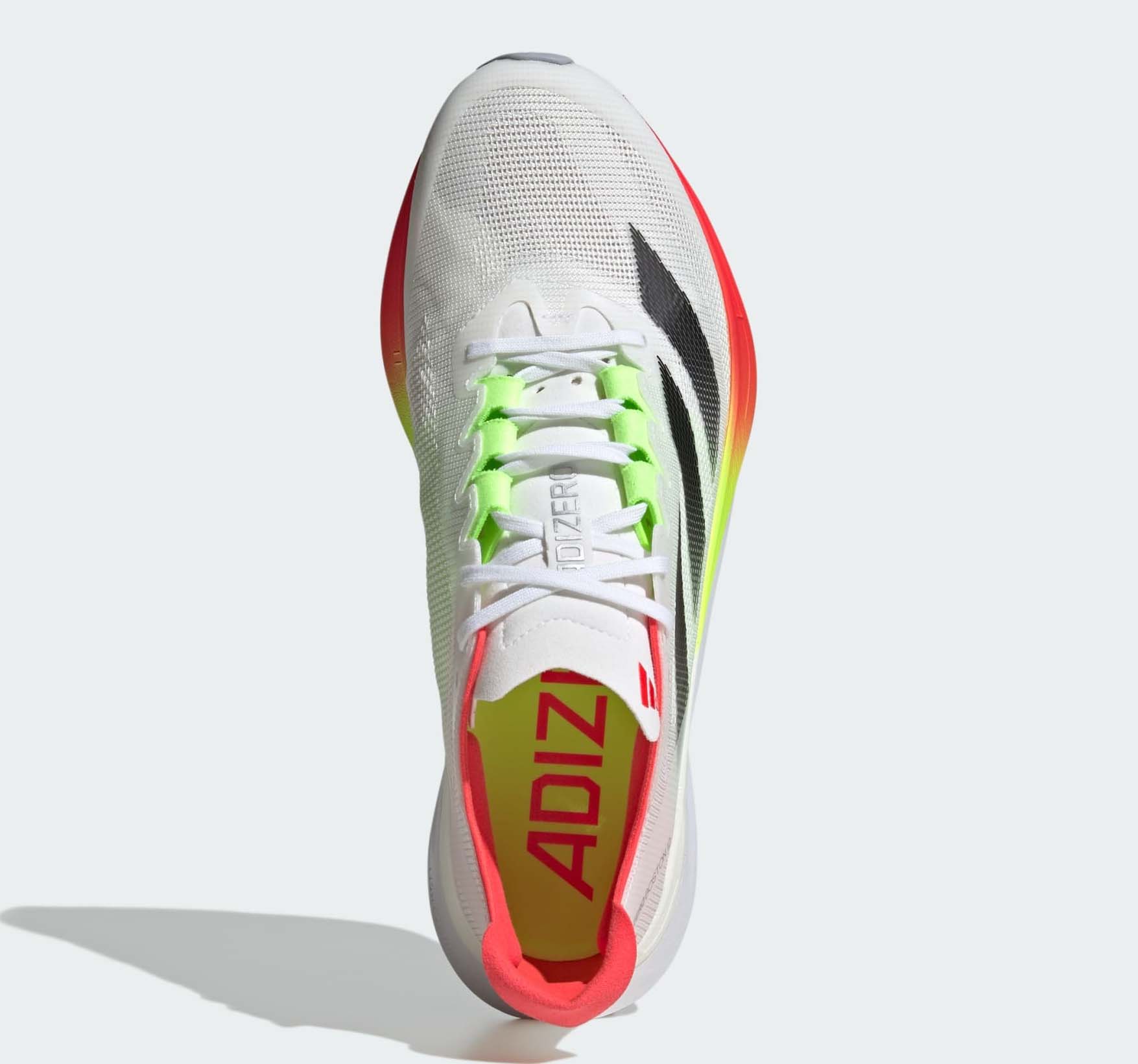 Adizero Boston 12 Herre Cloud White/Core Black/Lucid Red