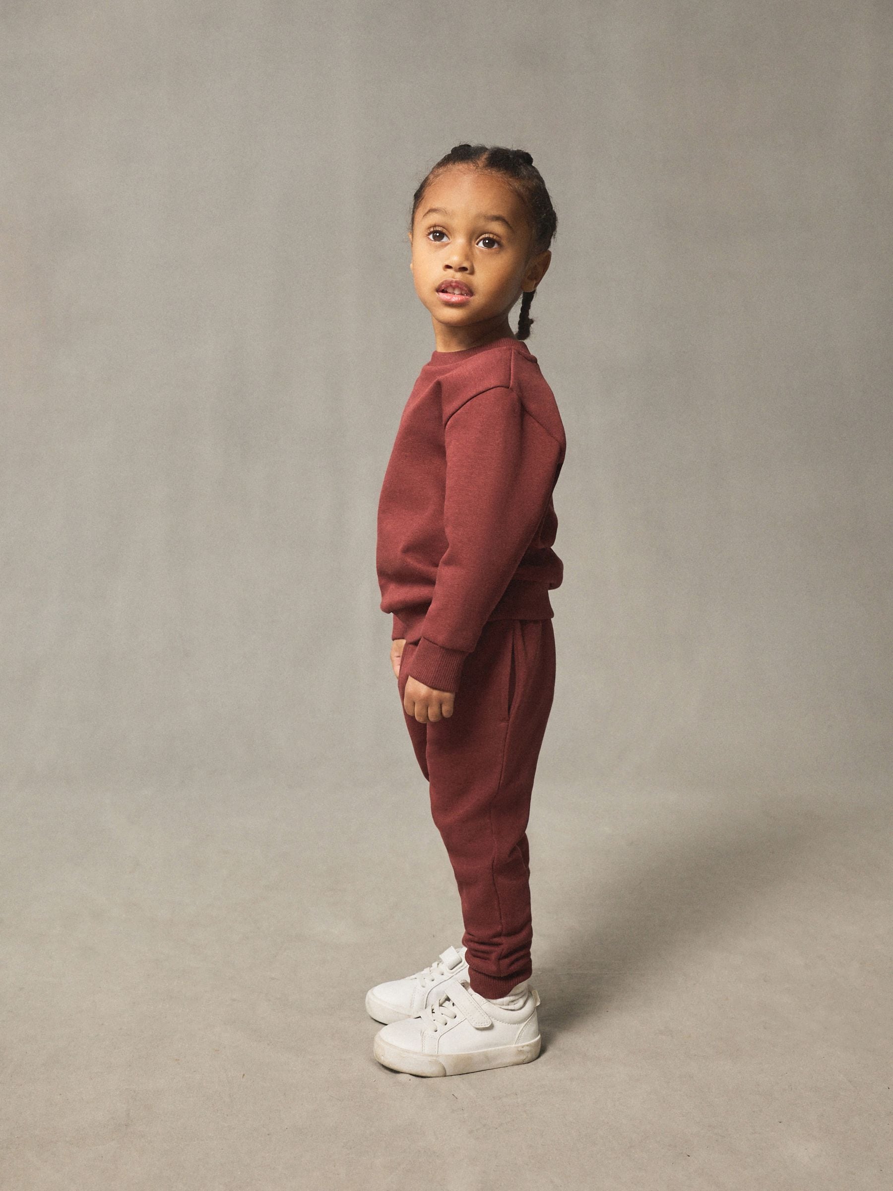 Bordeauxrood - Set met sweatshirt en joggingbroek (3mnd-7jr)