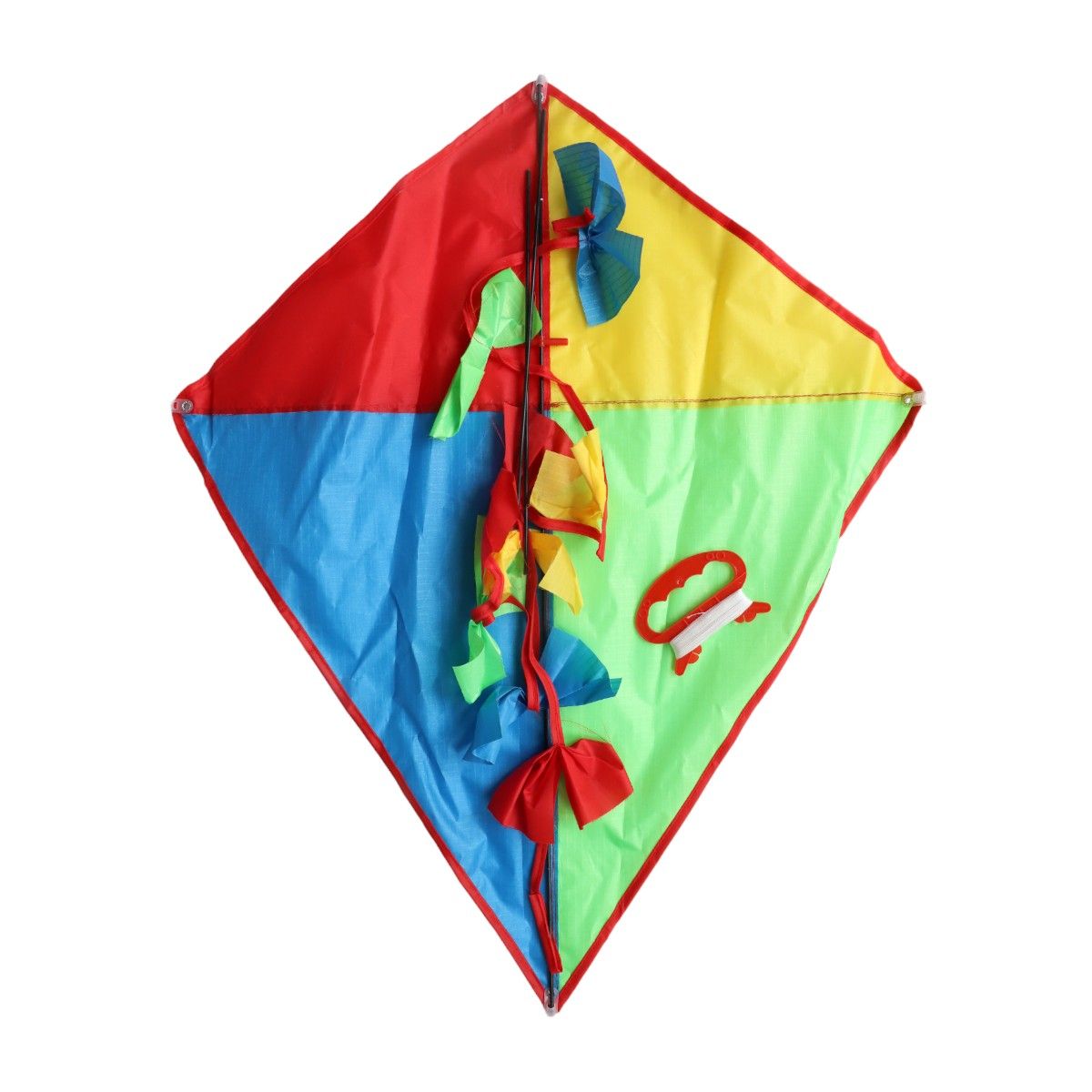Cerf-volant diamant multicolore Mercredi et Patati