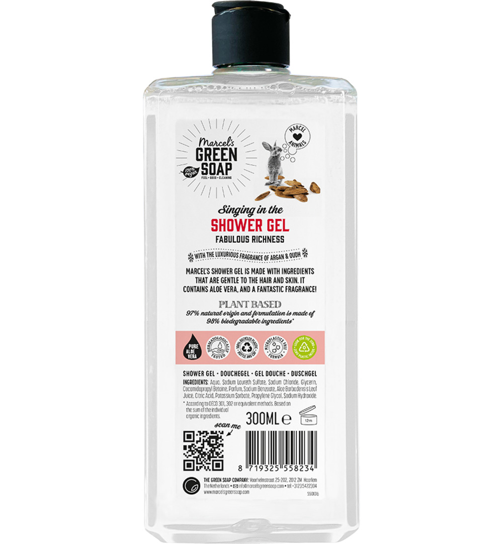 Marcel’s Green Soap Shower gel Argan & Oudh (300 ml)