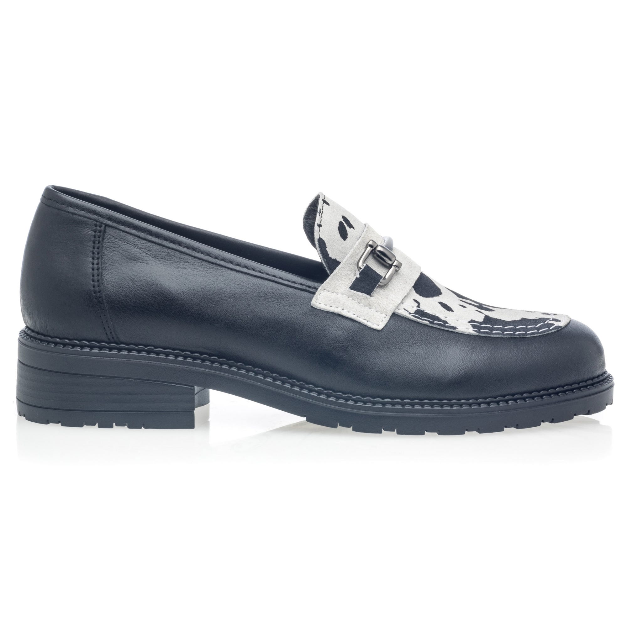 Mocassins Femme en cuir noir
