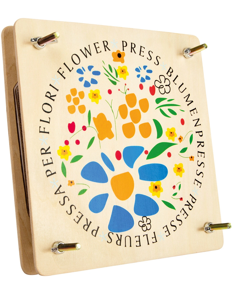 Blumenpresse NATURE aus Holz