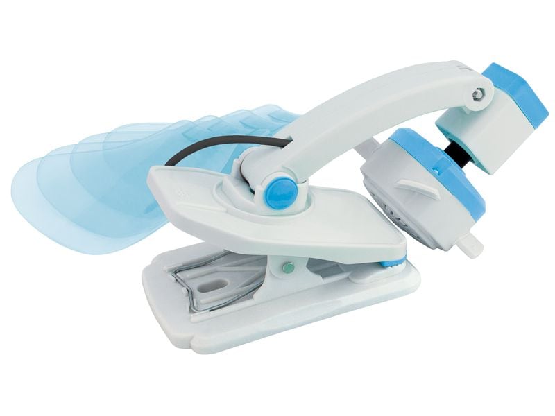 Eurotrail Klammer-Ventilator 12 V Hellblau/Weiss Faltbarer Ventilator