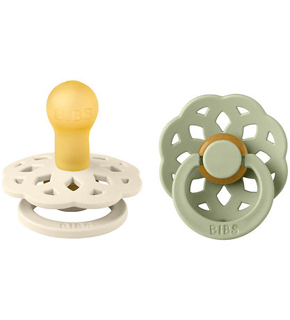 BIBS Böhmen Schnuller - 2er-Pack - Gr. 1 - Rund - Ivory/Sage