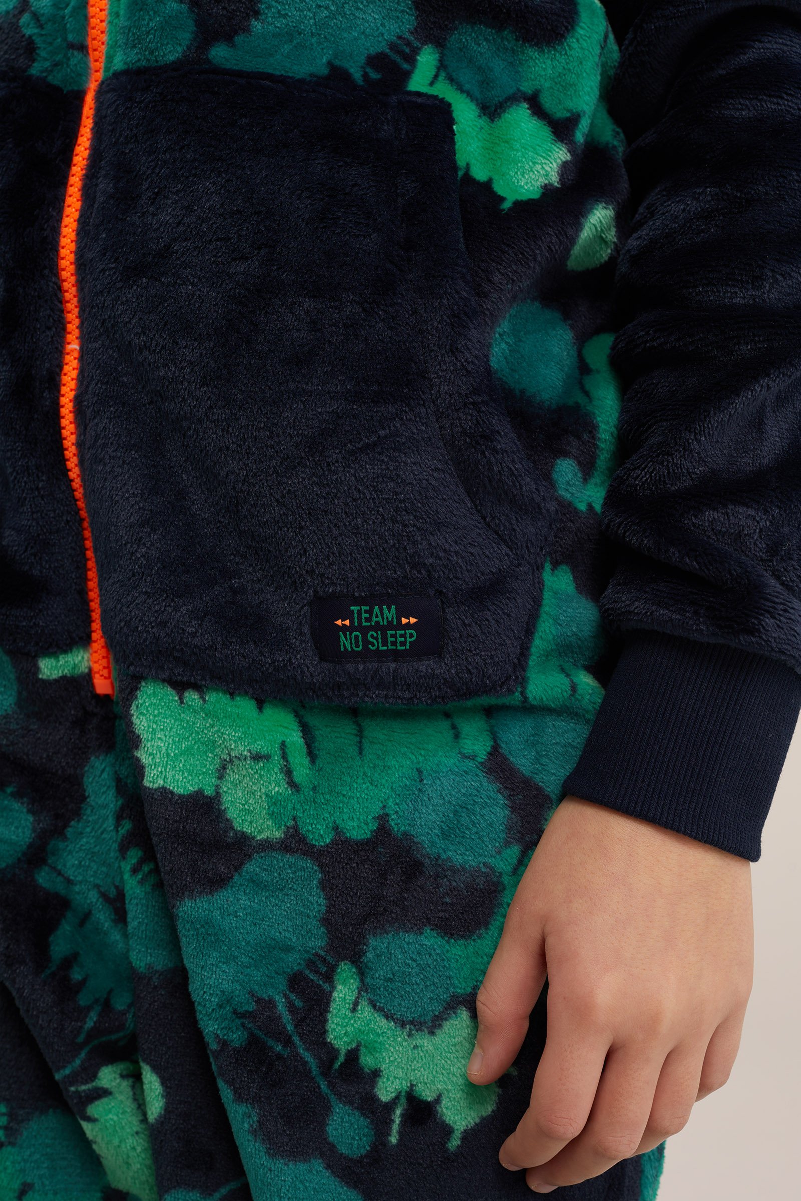 Jongens onesie met dessin WE Fashion Donkerblauw