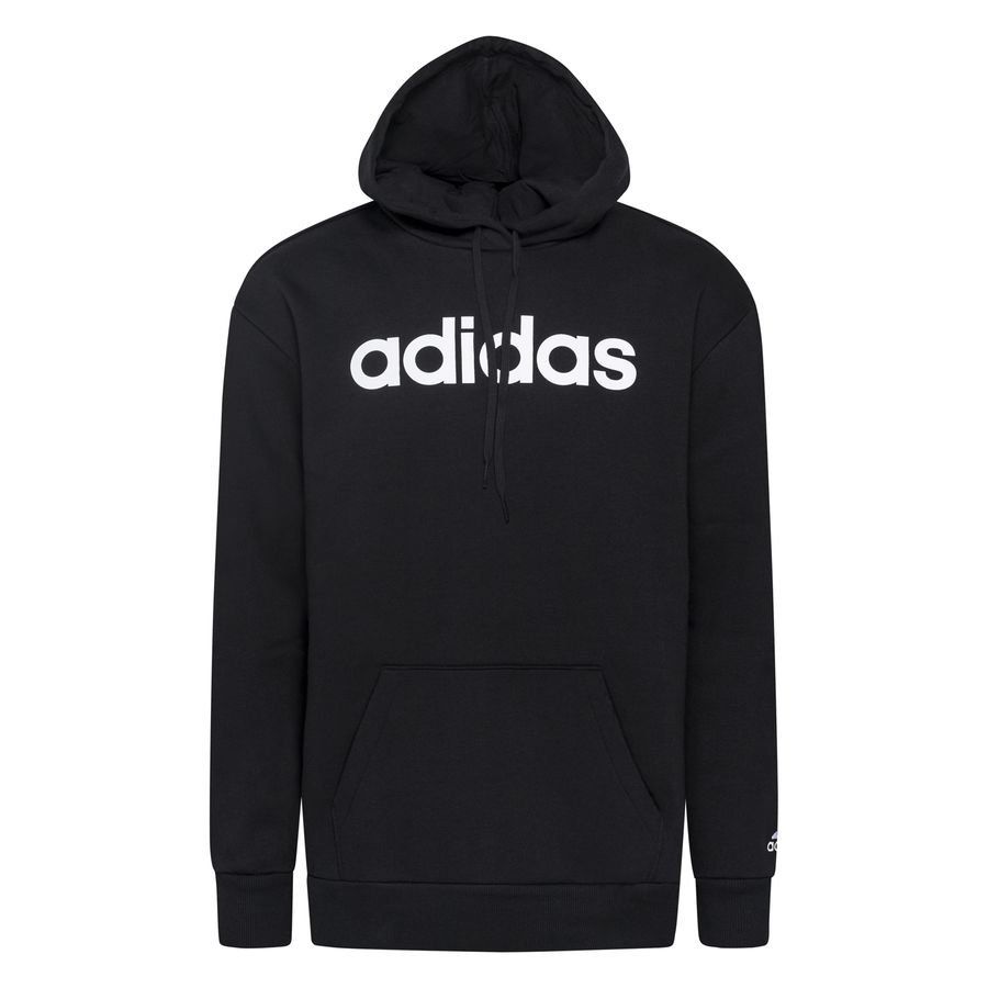 adidas Essentials Oversized Fleece Sweat à Capuche - Noir/Blanc Femme