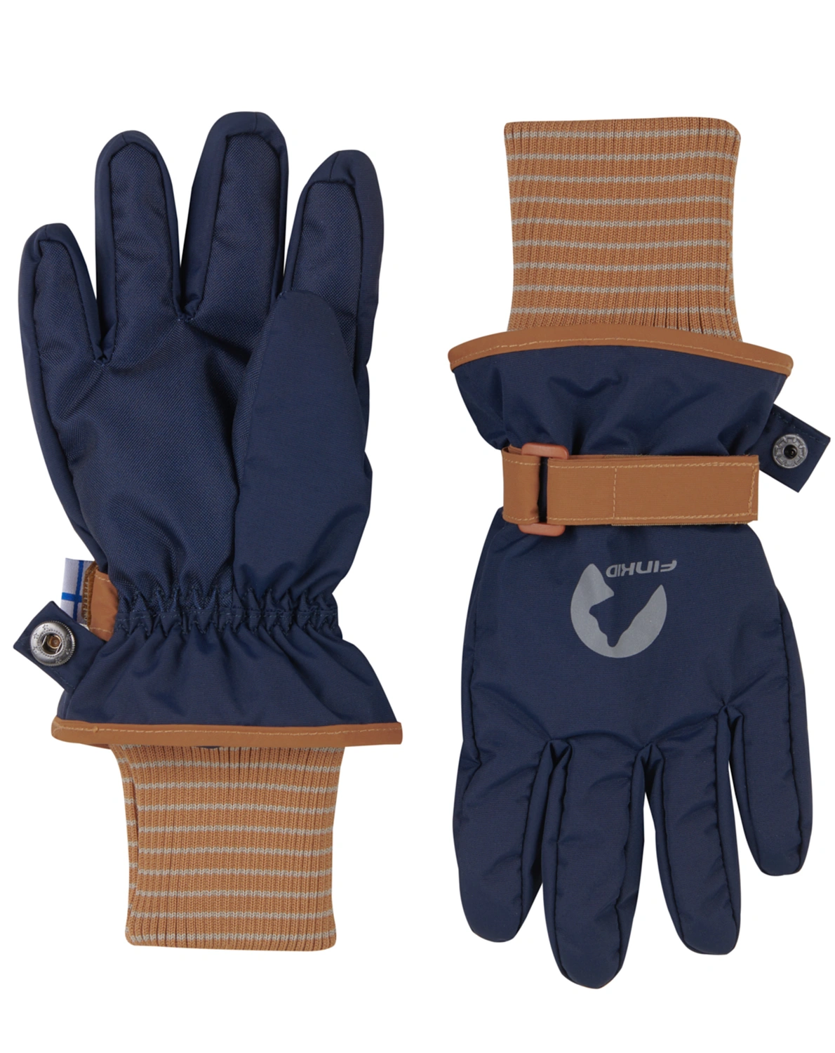 Fingerhandschuhe PIKKURILLI mit Innenfleece in navy/almond