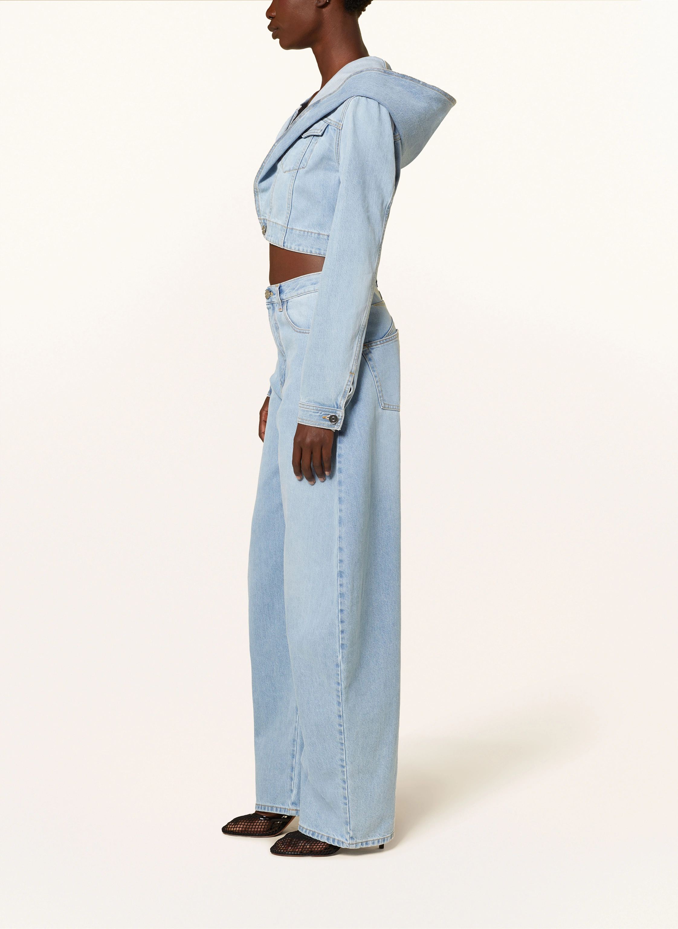 ALAÏA Cropped-Jeansjacke