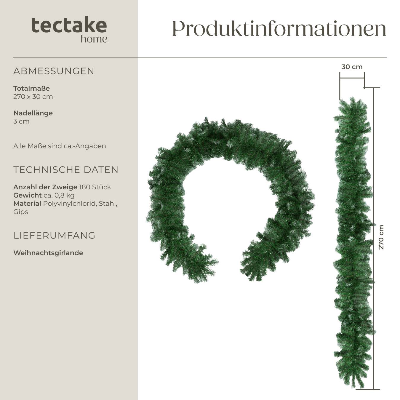 Weihnachtsgirlande Holly