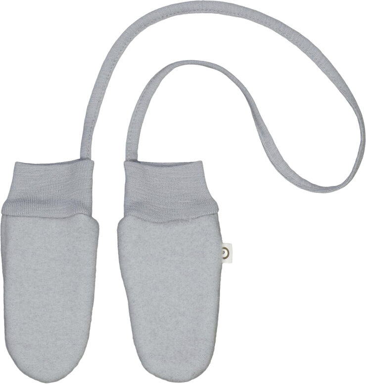 Müsli by Green Cotton Woolly fleece mittens Jasmin blue