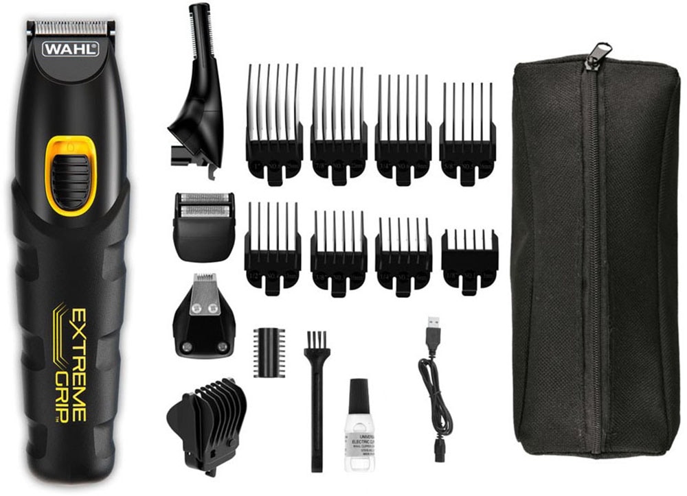Wahl Multifunktionstrimmer »Extreme Grip Advanced« 14 Aufsätze Rutschfester Griff, Lithium-Ionen-Technologie, USB Aufladung