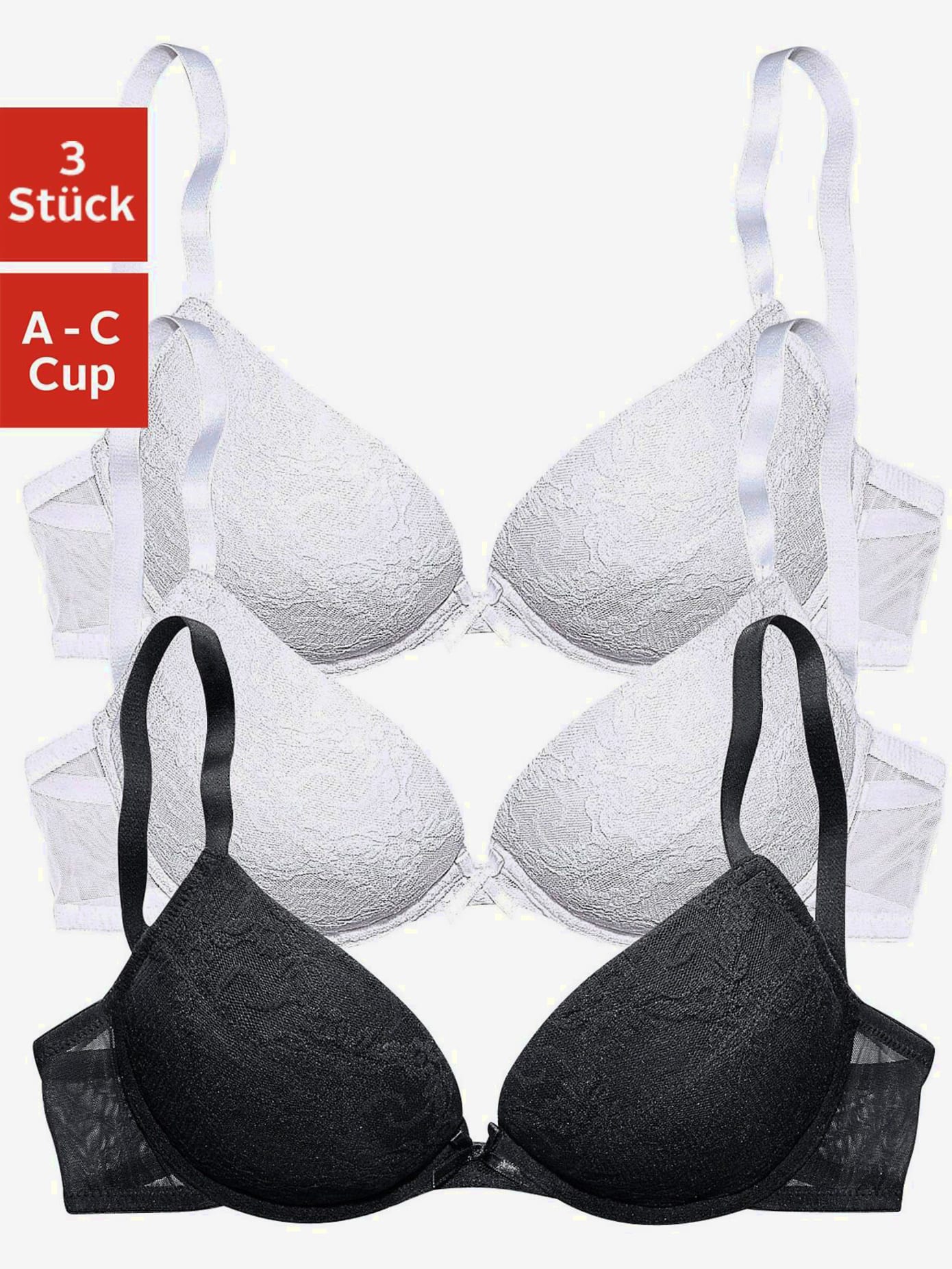 Soutien-gorge push-up soutiens-gorge avec coussinets push-up amovibles pour plus de volume