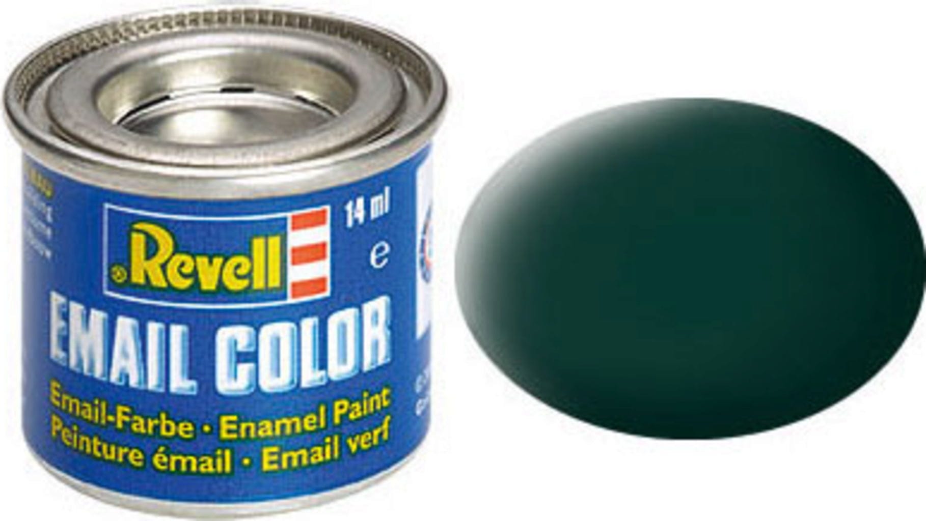 Revell  Email Color schwarzgrün, matt, 14 ml    Die beliebten Farben von Revell in 89 verschiedenen Farbtönen