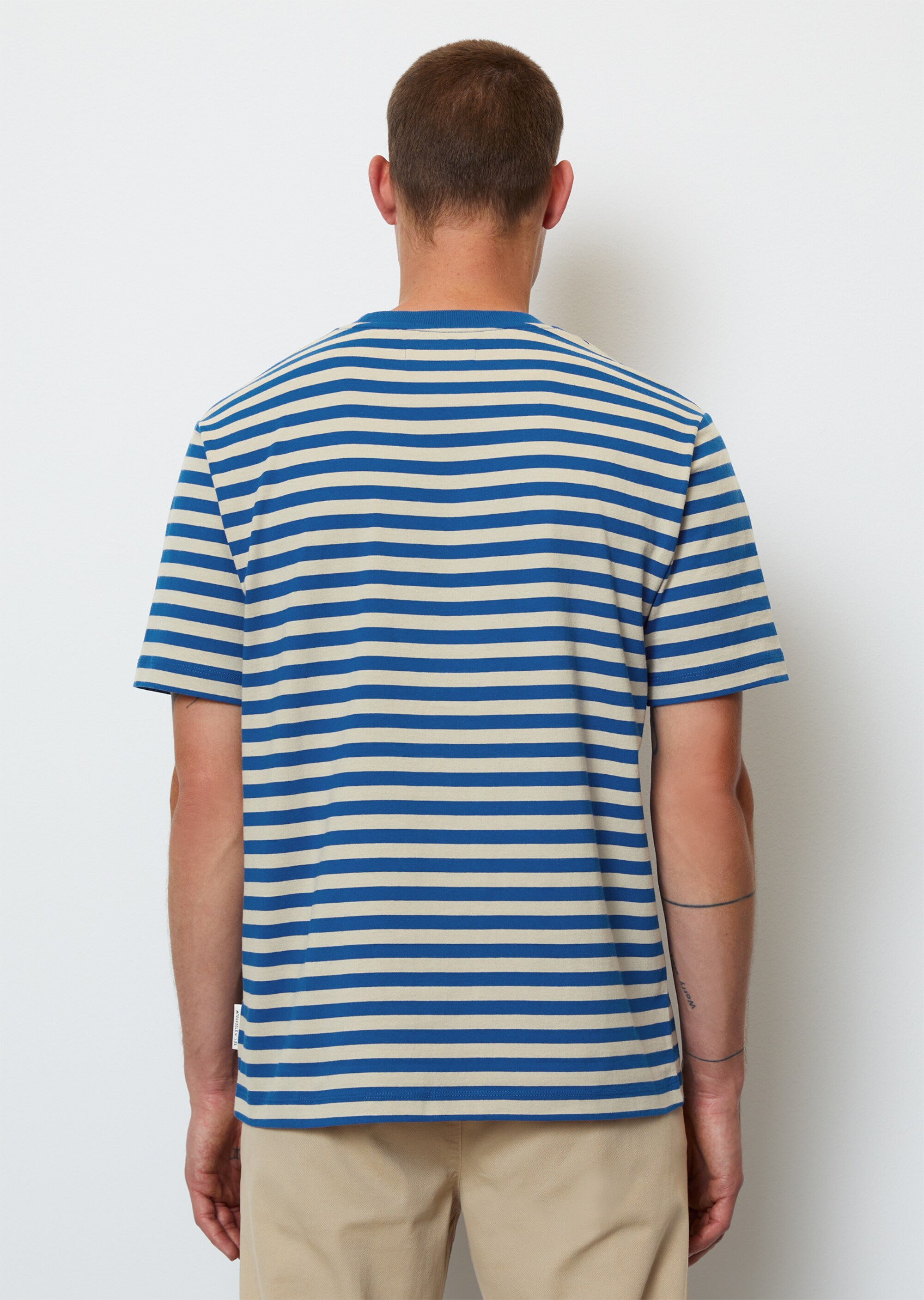 Gestreiftes T-Shirt regular in schwerer Heavy-Jersey-Qualität