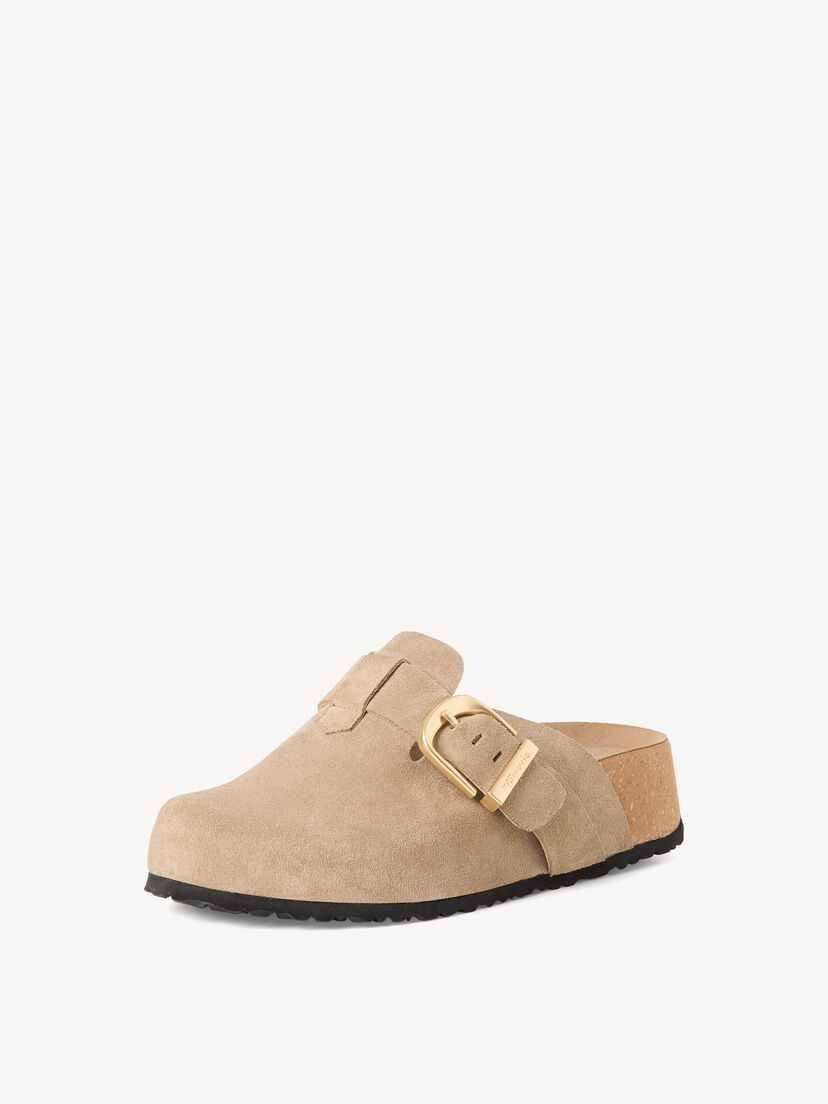 Leren Slipper - beige