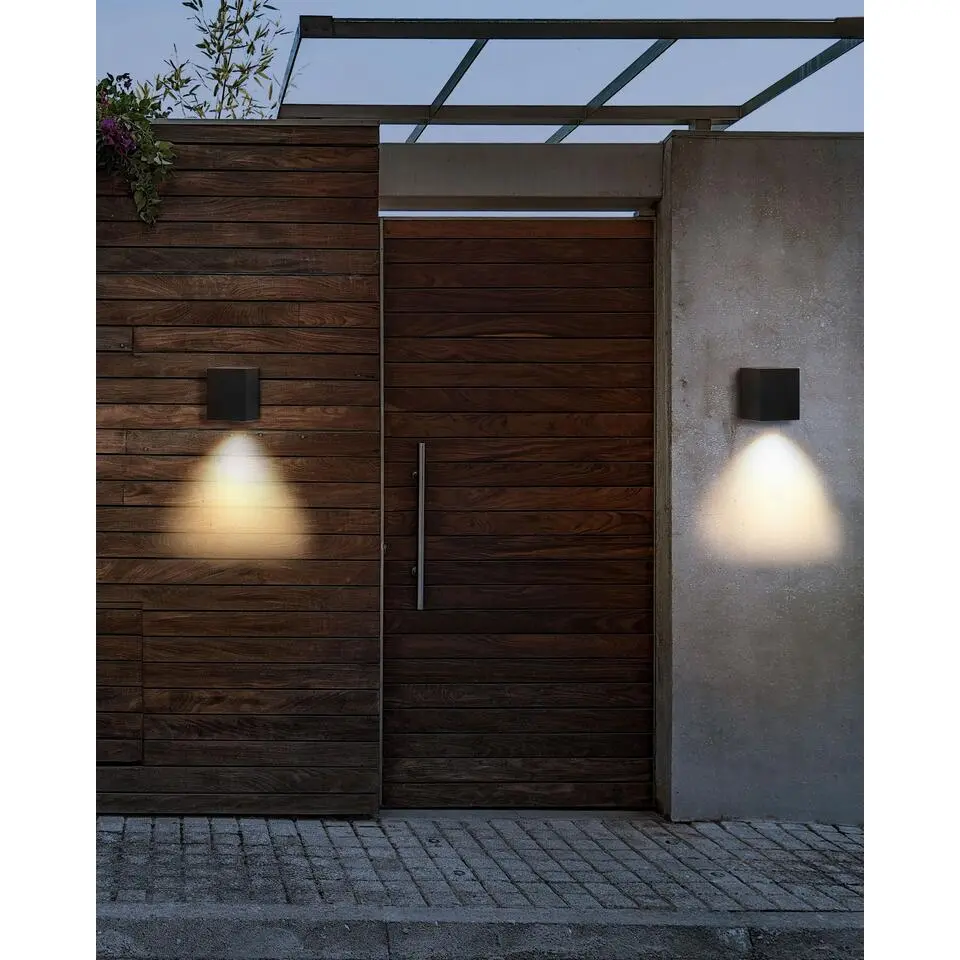 ARANSAS - Wandlamp set van 2 - Zwart - Aluminium
