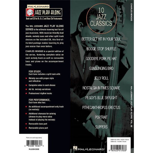 Hal Leonard Jazz Play-Along Charles Mingus