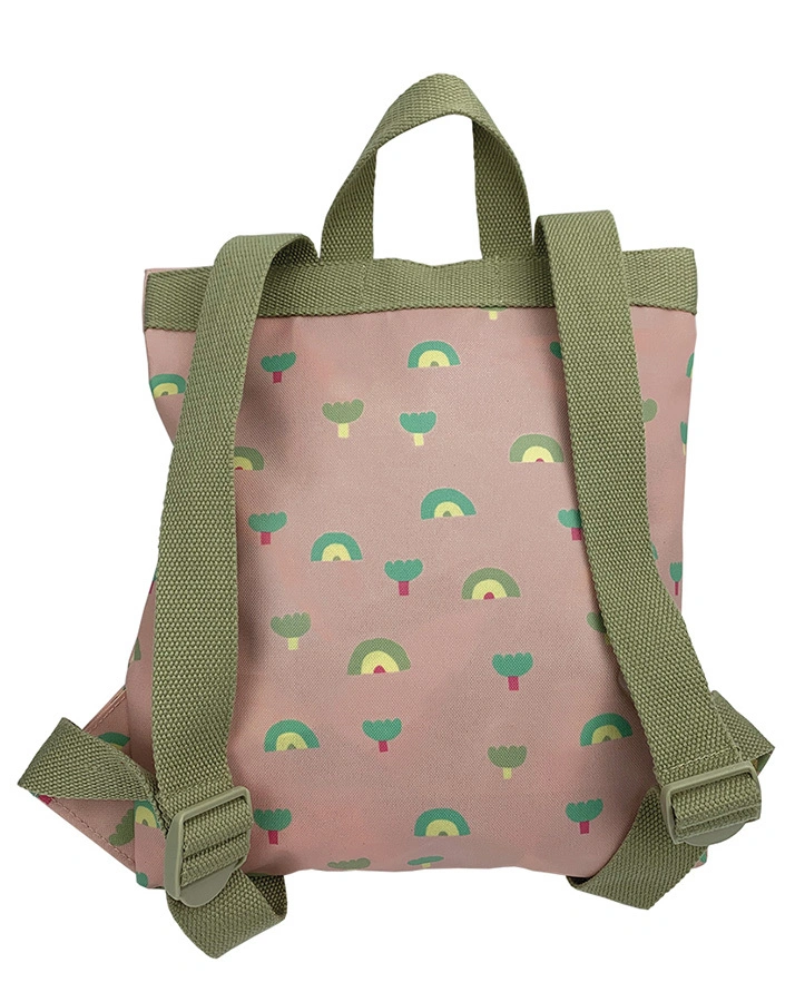 Kinder-Rucksack REGENBOGEN – MINI KURIER (32x29x3) in rosa