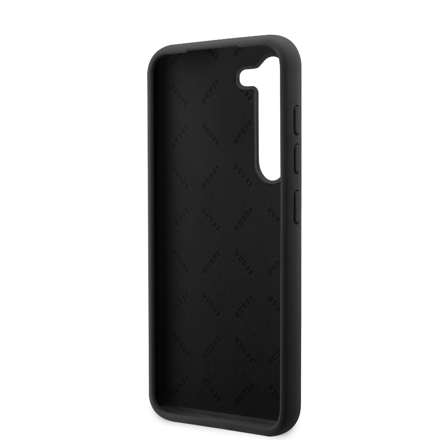 Samsung Galaxy S23 5G Silikon Hardcase Hülle Vintage Script (GUHCS23SSLSMK) - Schwarz / Gold
