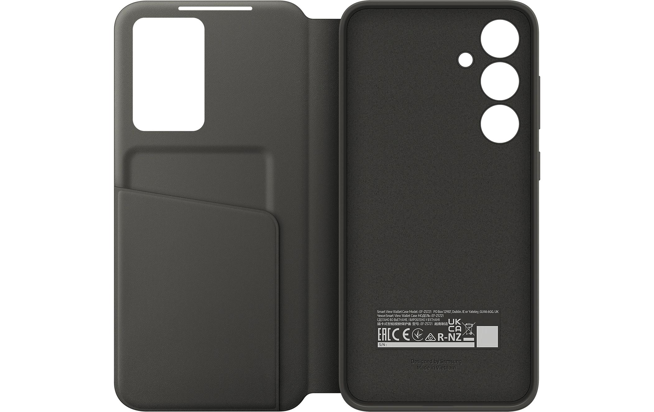 Back Cover Smart View Wallet Galaxy S24 FE SchwarzSchutzhülle für das Samsung Galaxy S24 FE