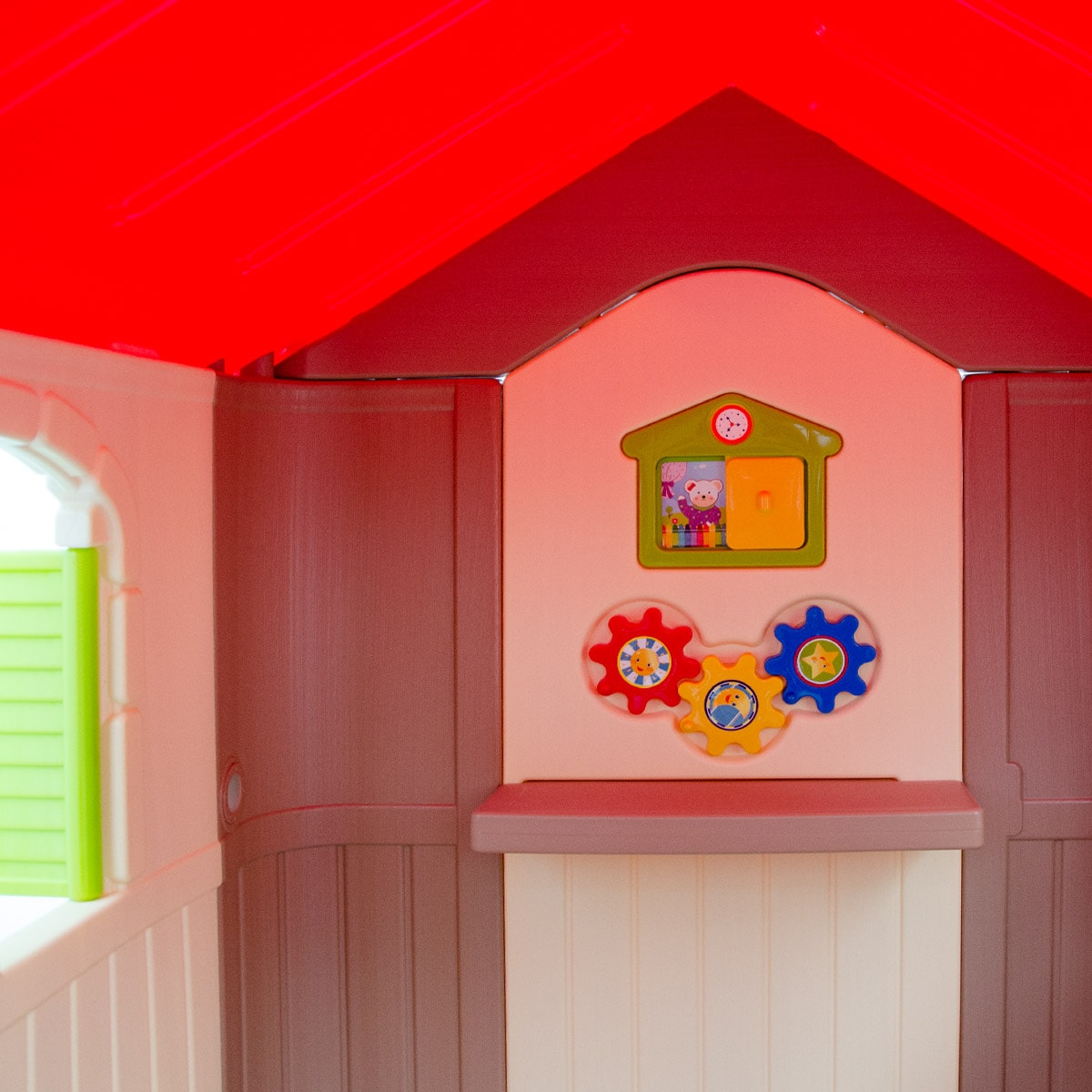 Kinder Spielhaus ab 1 - Garten Kinderhaus mit Tisch - Indoor Kinderspielhaus