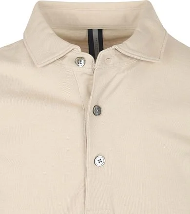 Profuomo Poloshirt Luxury Knitted Beige PPWD10022B-F kopen
