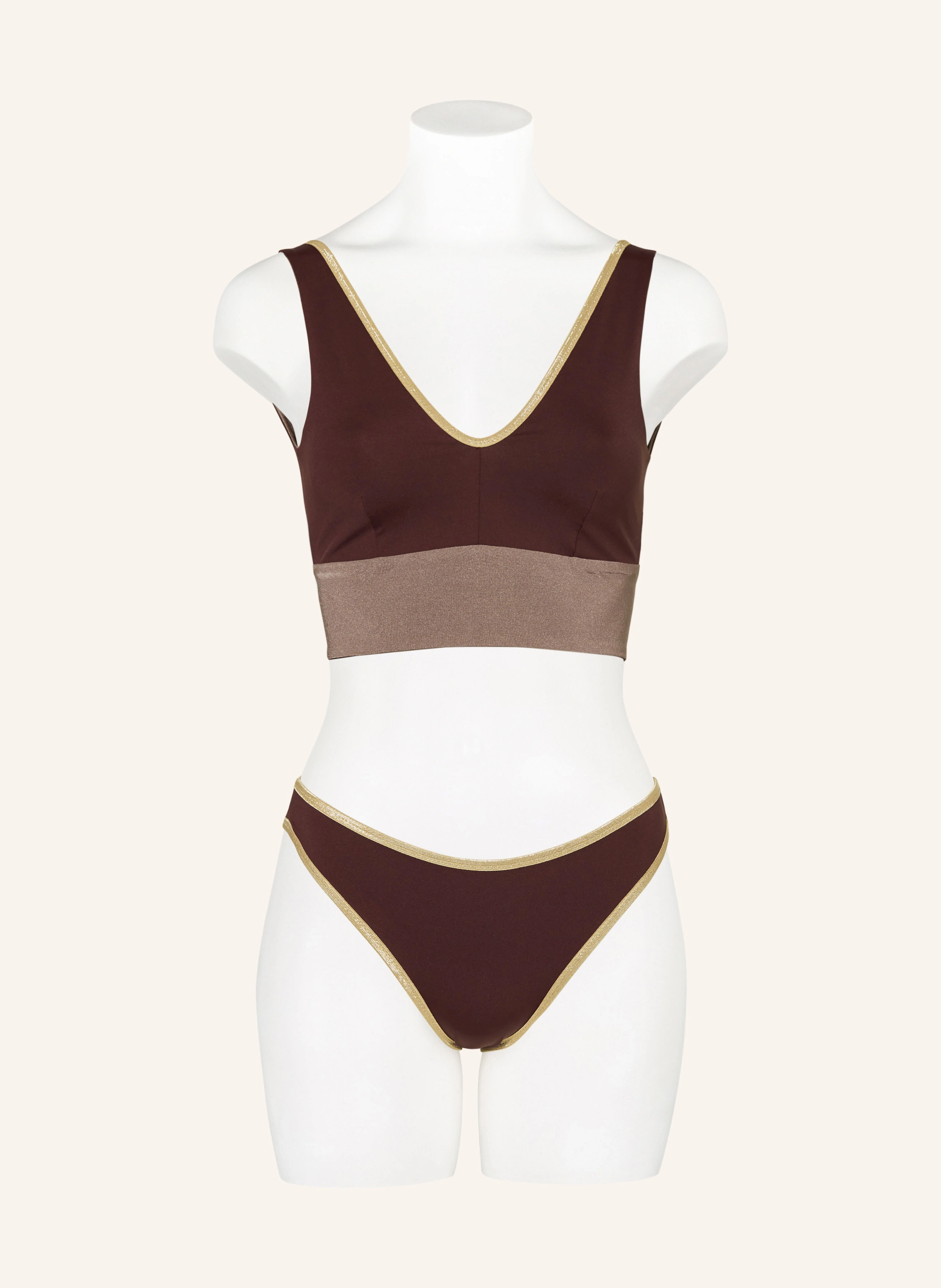 MYMARINI Bustier-Bikini-Top SHINE zum Wenden mit UV-Schutz 50+