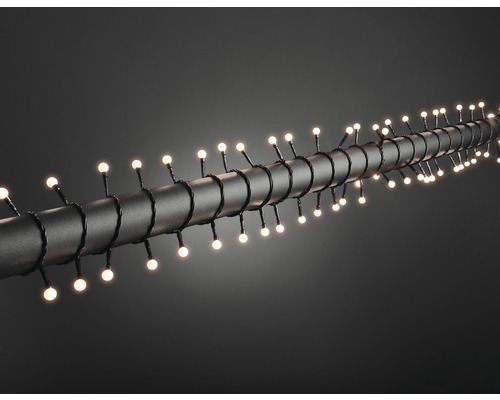 Konstsmide Globe LED lichtsnoer, 6,35 m + 5 m aansluitdraad, 80 LED's, warm wit licht