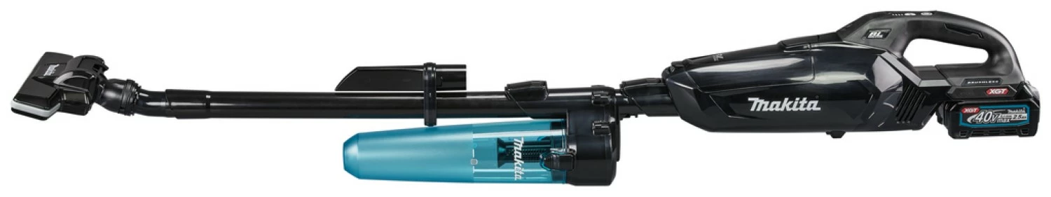 Makita CL002GD214 40V Max Li-Ion accu steelstofzuiger set (2x 2,5Ah) - Zwart