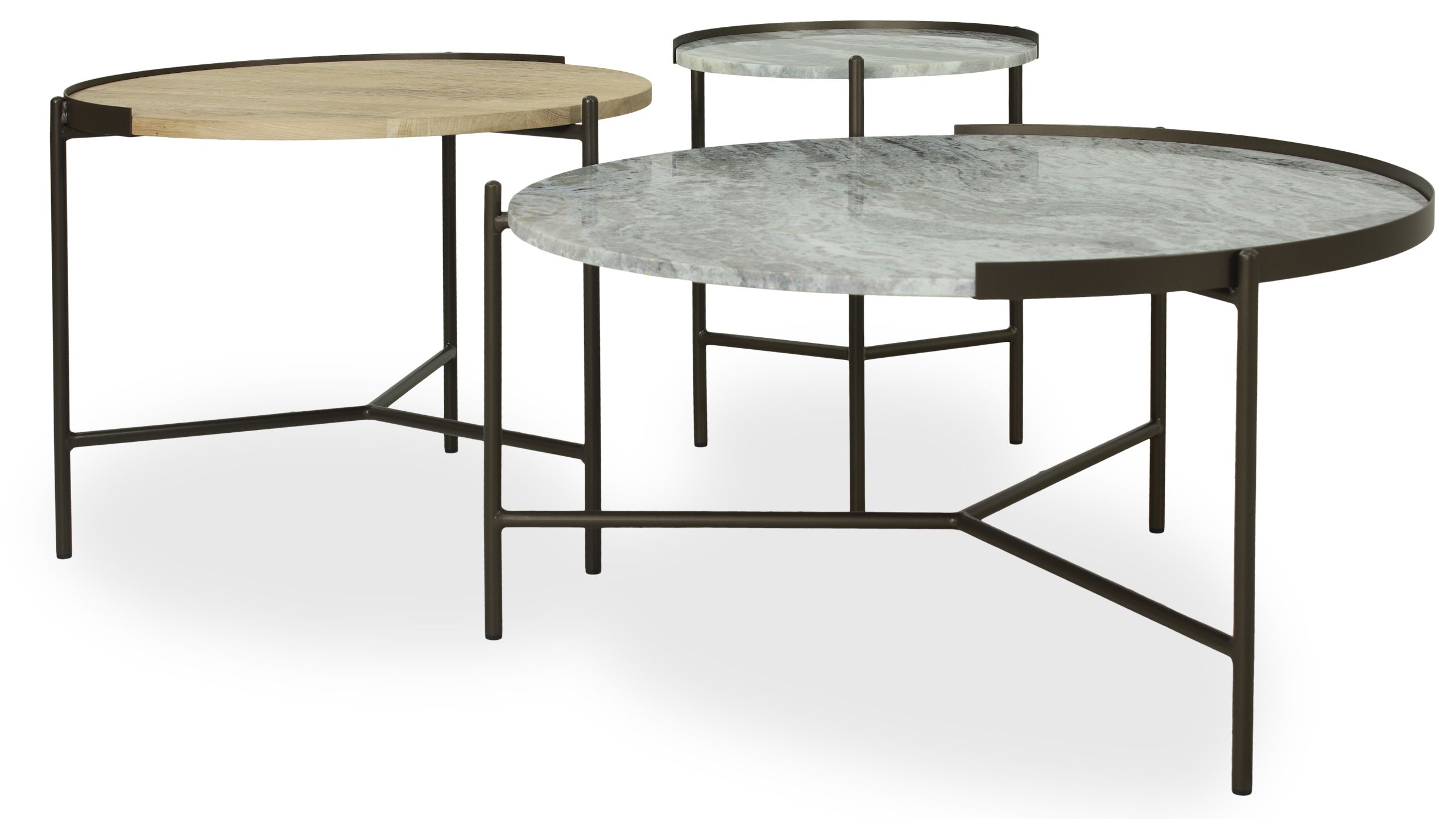 Salontafelset Ravelo ⌀85  x H43 cm