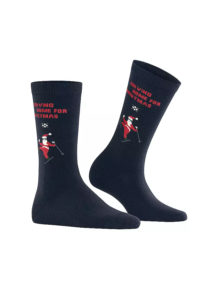 BURLINGTON Damen Socken SKIING SANTA 36-41 marine dunkelblau