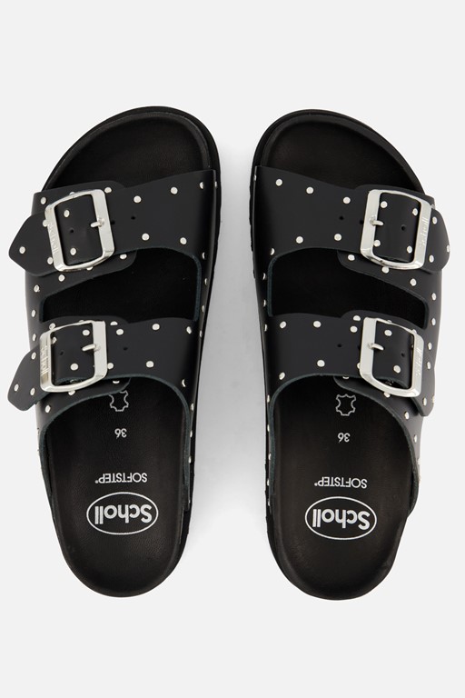 Scholl Beatriz Sandalen zwart Leer
