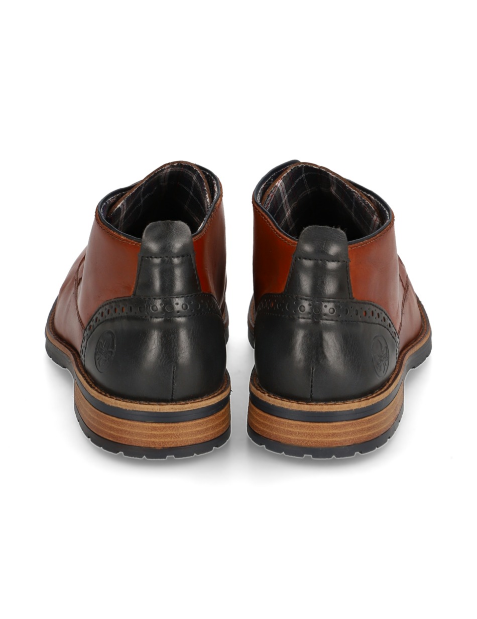 Lederkombination Boot