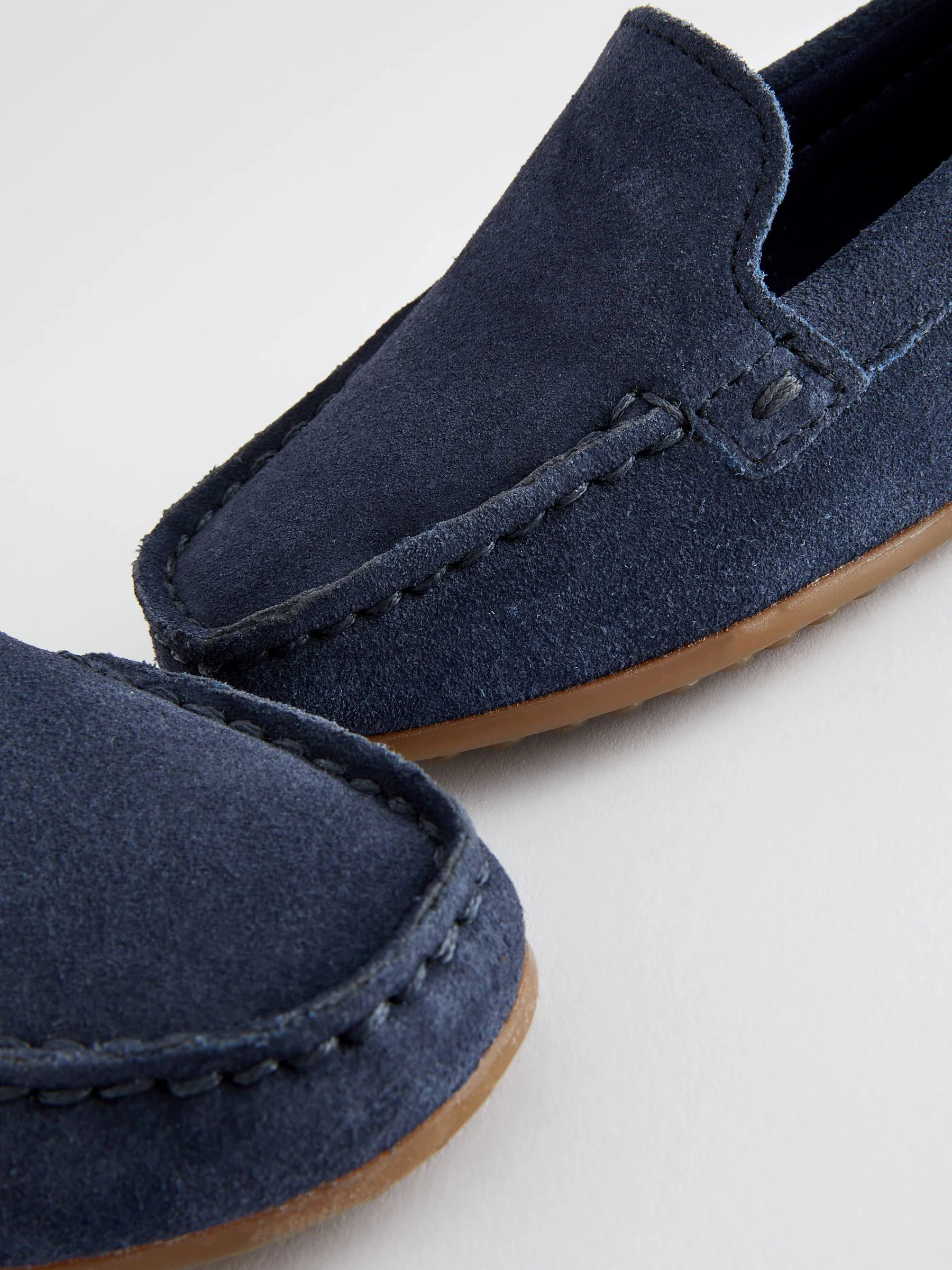 Donkerblauw - Suède instapschoenen