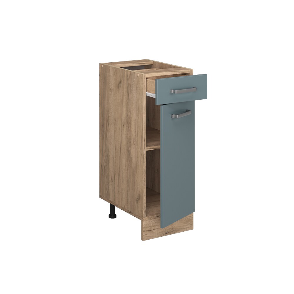 Vicco Schubunterschrank Küchenschrank R-Line Solid Eiche Blau Grau 30 cm modern