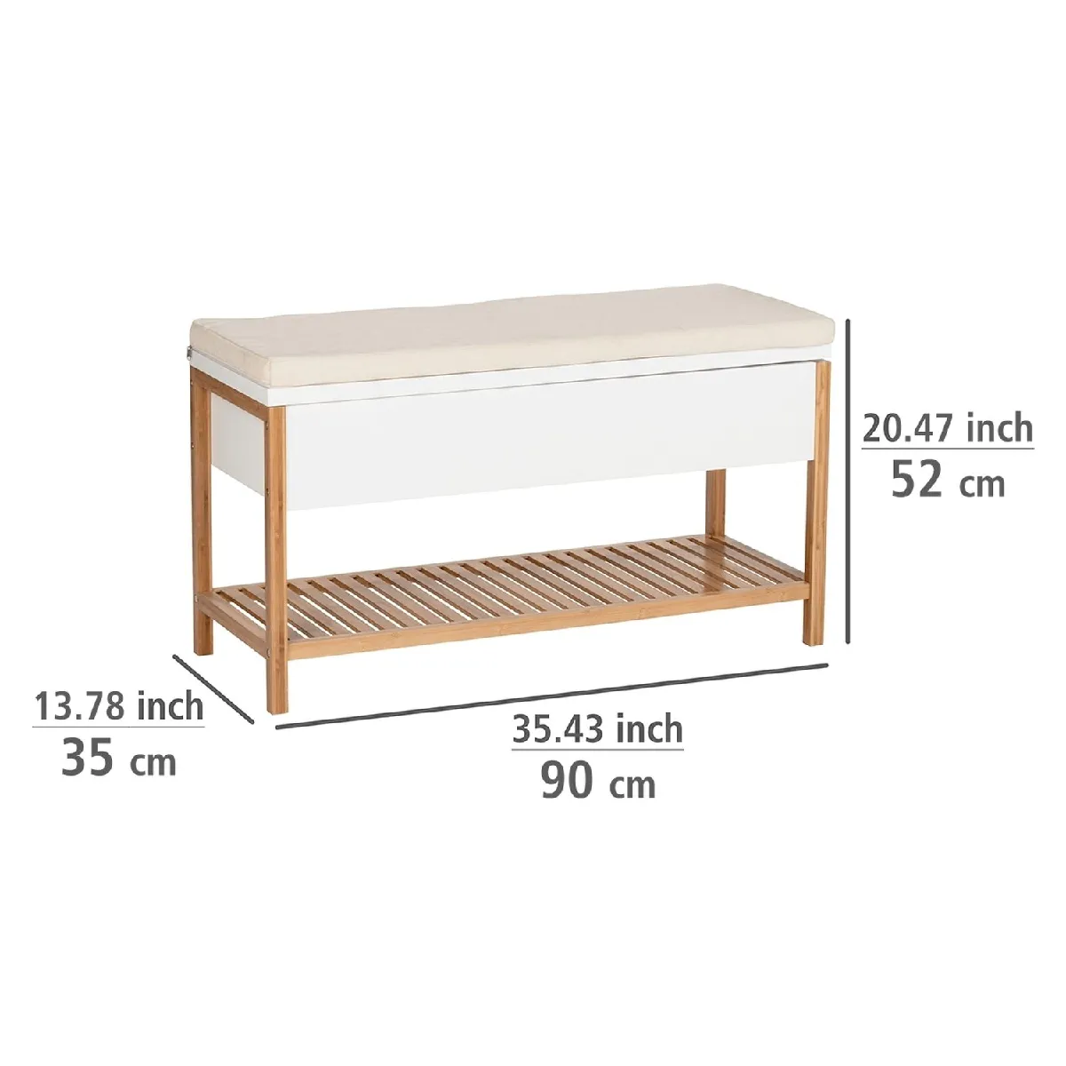 WENKO Banc d'entrée Finja - Bambou