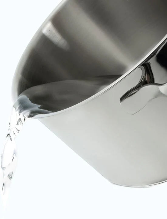 BK Essentials pannenset - RVS - 5 delig - met glazen deksels