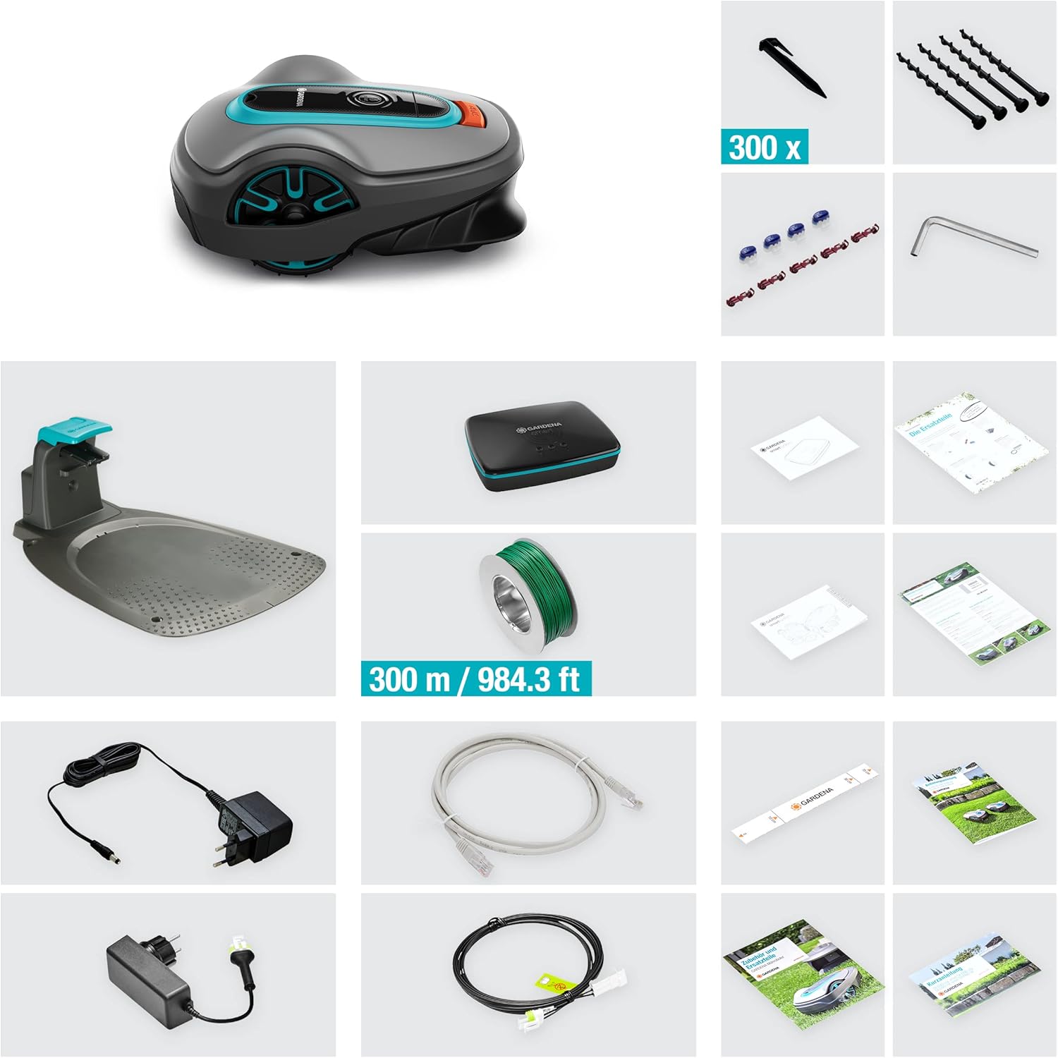 Gardena Mähroboter smart SILENO Life 750 m² Set: Innovative LONA AI-Technologie, Steuerung per App, SensorControl, für Steigungen bis zu 35 Prozent, inkl. smart Gateway, DE-Version (19701-60)