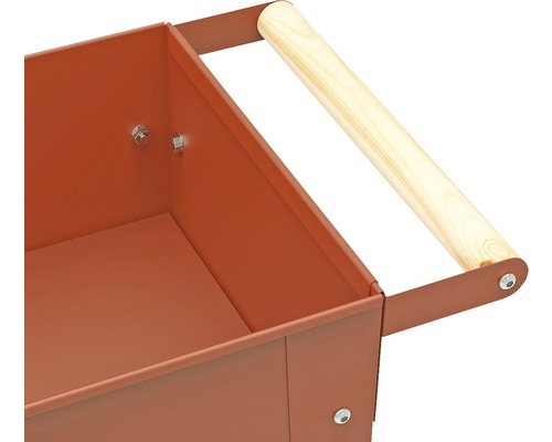 Verhoogd tuinbed op palen Herstera Garden Kräuterfabrik Urban 75x35x80 cm rood