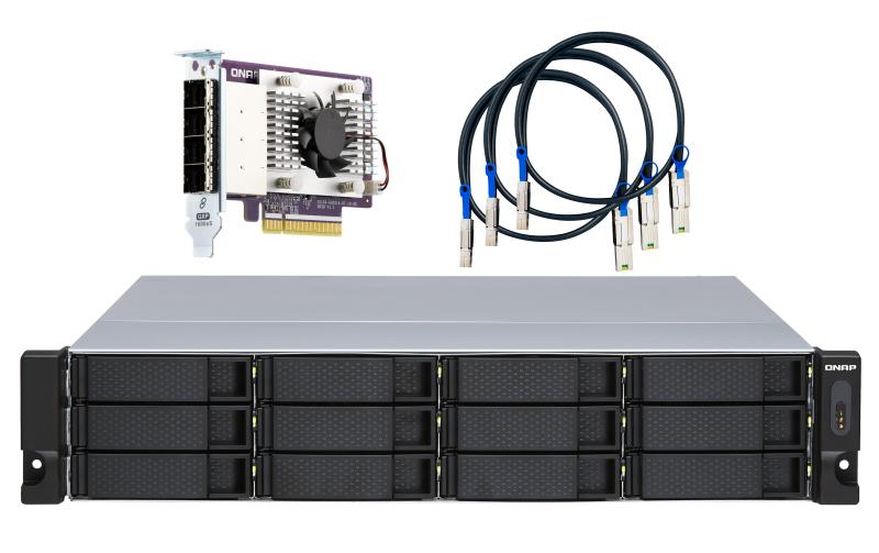 TL-R1200S-RP 12-bay 12 Einschübe 2U RM, mit QXP PCIe-Karte<br>Expansionseinheit mit 12 Einschüben und QXP PCIe-Karte