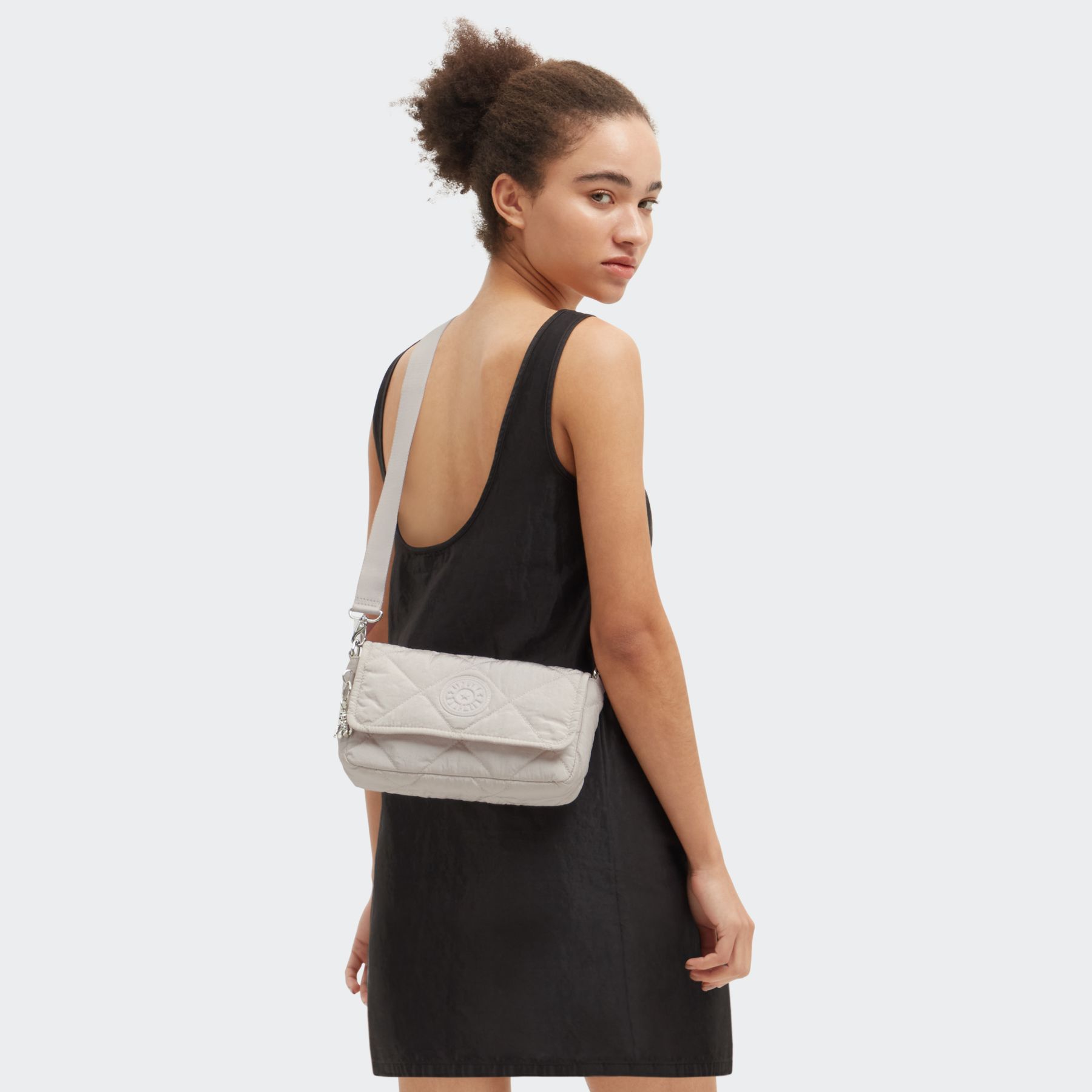 ARAS Petit sac à bandoulière avec sangle amovible - Airy Beige Quilt