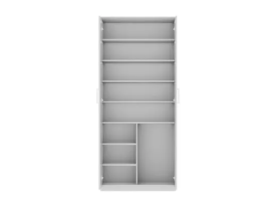 Meuble à chaussure XL collection TOM. 2 portes coloris blanc