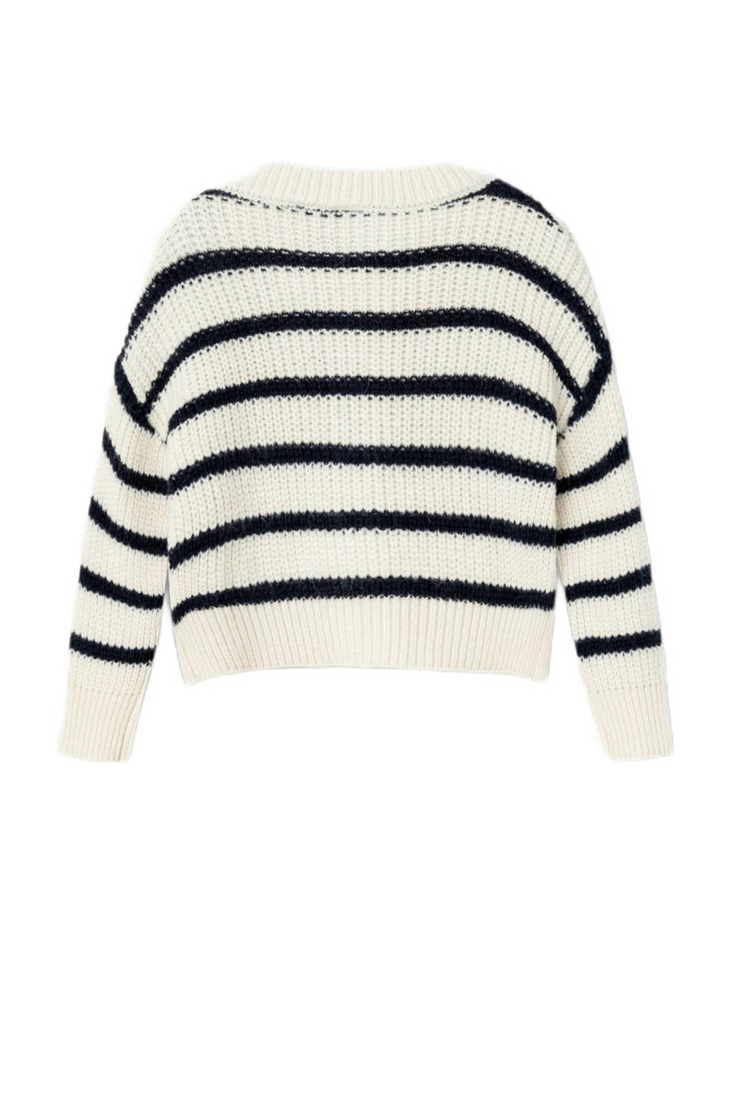 NAME IT gestreept vest NMFVERONJA ecru/donkerblauw