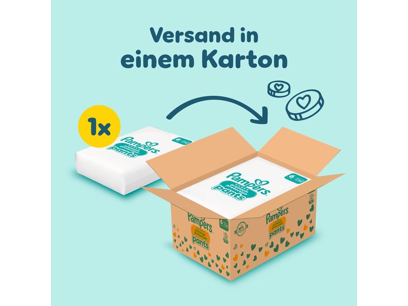 Pampers Windeln Premium Protection Pants Extra Large Grösse Monatsbox 15  kg, 132 Stück