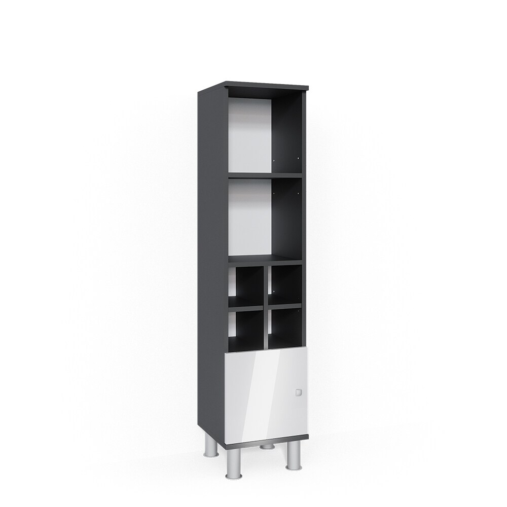 Vicco Badschrank Fynn Midischrank 7 Fächer Hochschrank Badezimmerschrank Bad