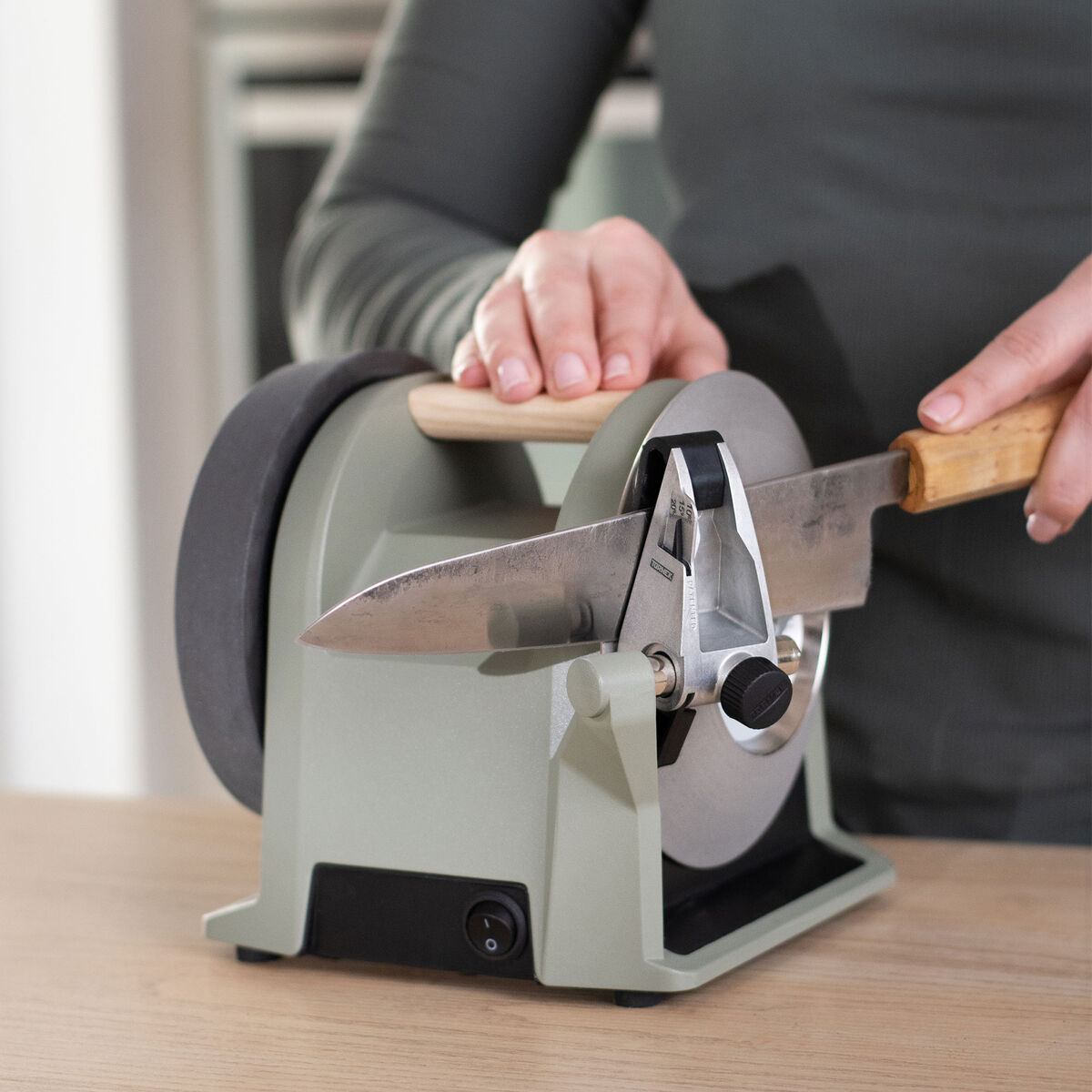 T-1 Kitchen Knife Sharpener, ash green
