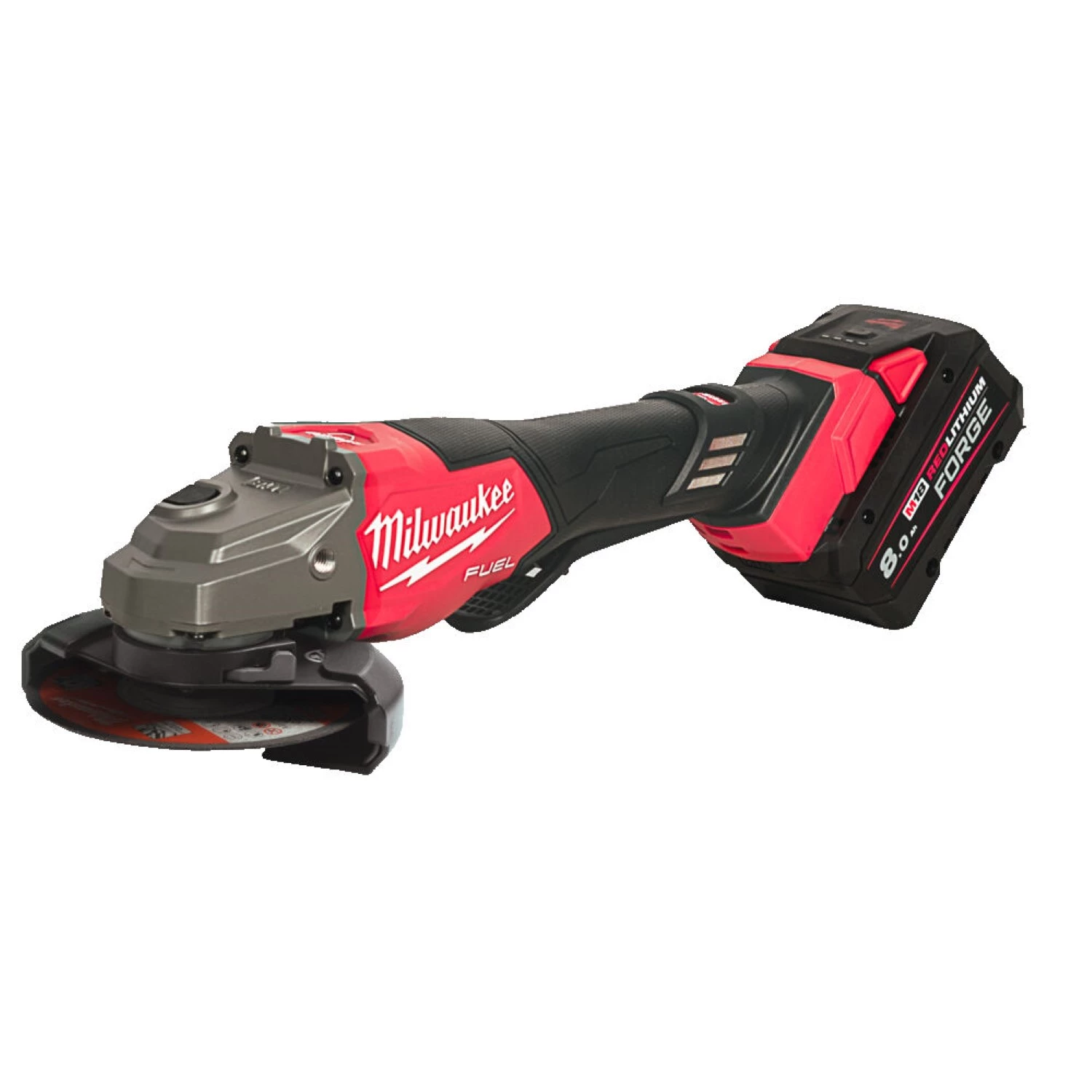 Milwaukee M18 FHSAGO125VXPDB2-802X 18V Li-ion accu Haakse slijper set (2x M18 FB8 accu) in HD Box - 125mm
